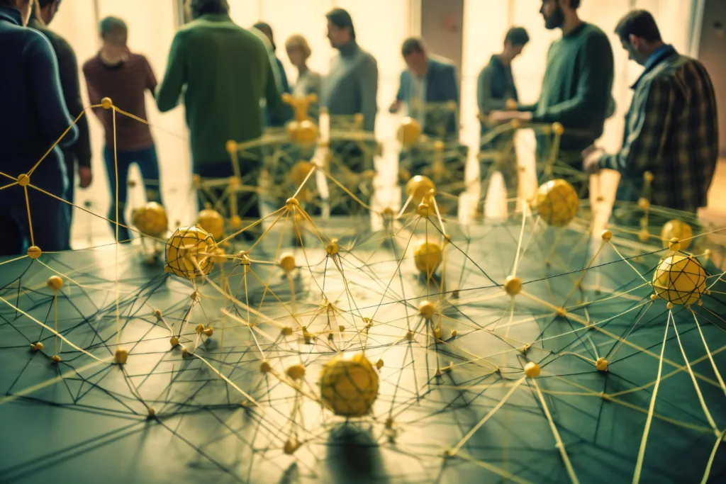 colleagues-participate-teambuilding-activity-enhance-collaboration Marketing Ontológico en el Mundo del Crowdworking Supersimetría y SEO